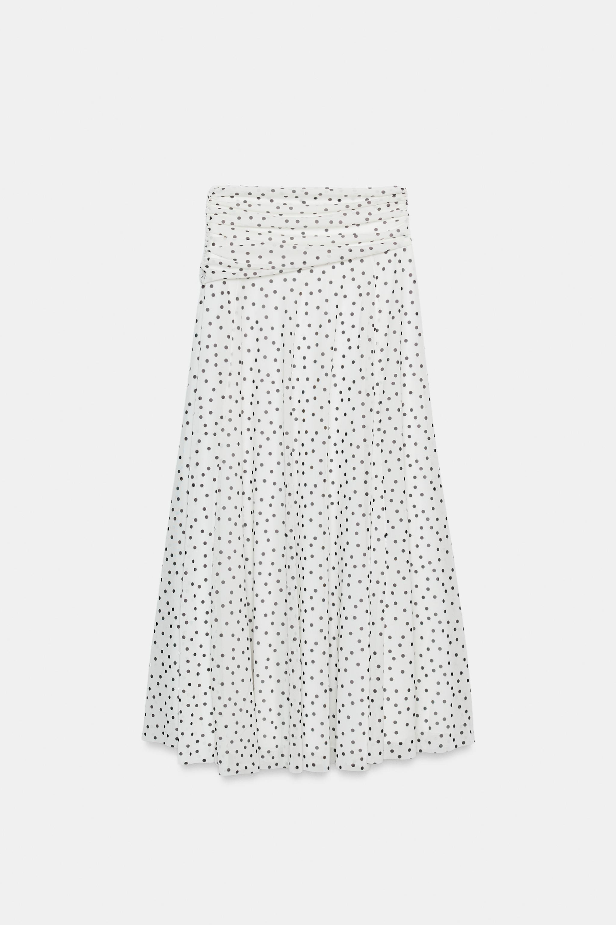 JUPE LONGUE À POIS